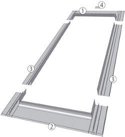 Eindeckrahmen für flache, dünne Eindeckmaterialien  ESV, ESJ, ESV-T Thermo